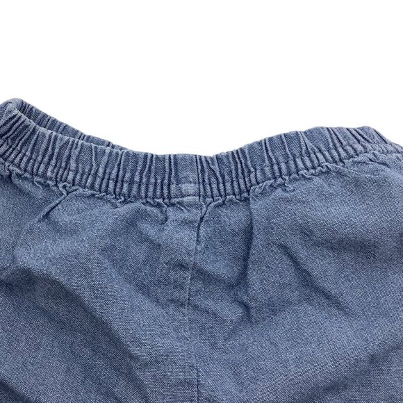 Carter's Baby Girl Blue Bloomers Shorts Size 9M With Elastic Waist & Ruffle Hem - Picture 5 of 6